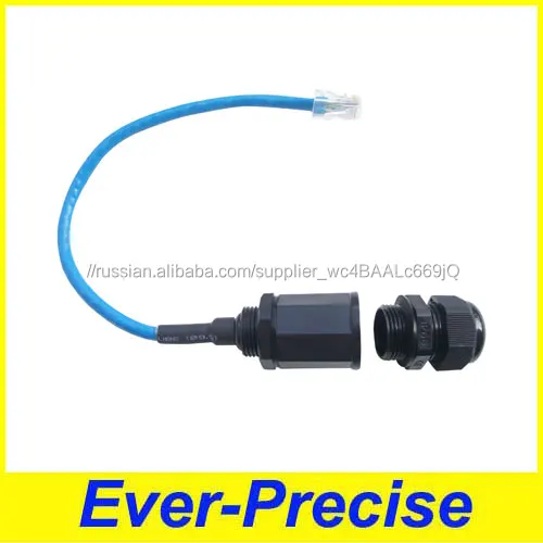 RJ45 IP68 водонепроницаемый разъем с CAT 6E кабель ethernet