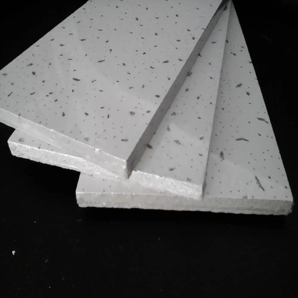 NRC 0.65 /595*595/603*603 mineral fiber false ceiling tiles