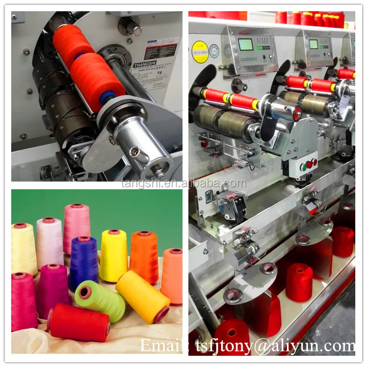 
4 heads sewing thread winding machine of each head working 2 cones 