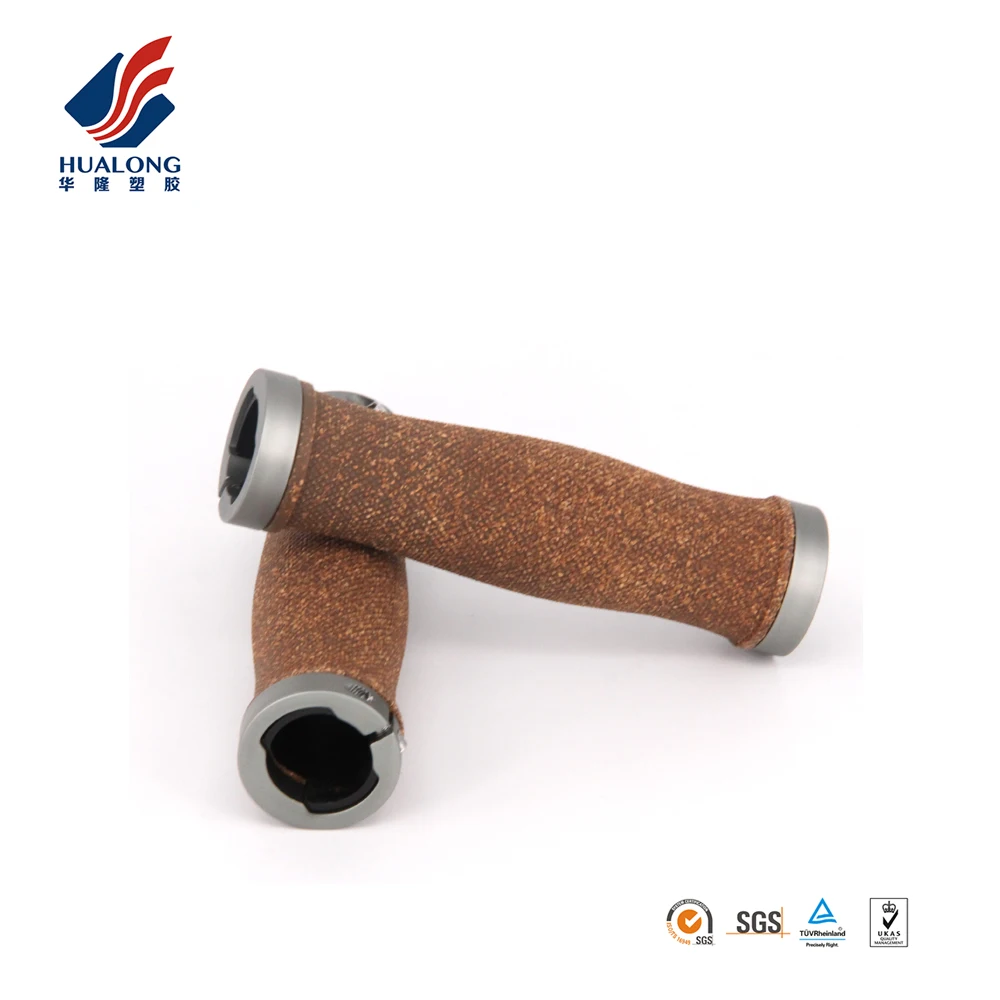 Ningbo HUALONG HL-G217A two sides locking ergonomic cork bike grips