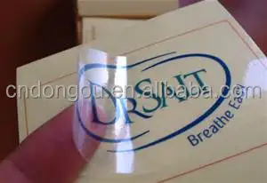 waterproof transparent self adhesive PVC sticker paper