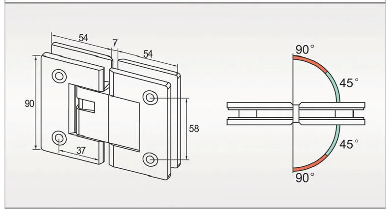 Частный логотип, матовое мягкое закрывающееся стекло для двери душевой кабины
