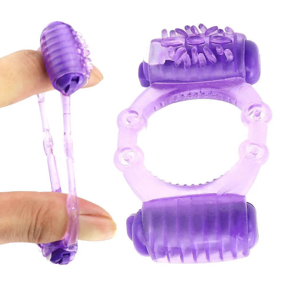 Best Sex Toys With Double Ring Motor Extender Wearing Male Stretcher Vibrating Penis Cock Ring Toys for man