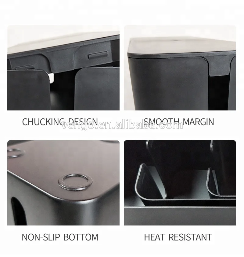 Cable Management Cord Organizer Kit Cover Conceal Hide Wire Plug Box