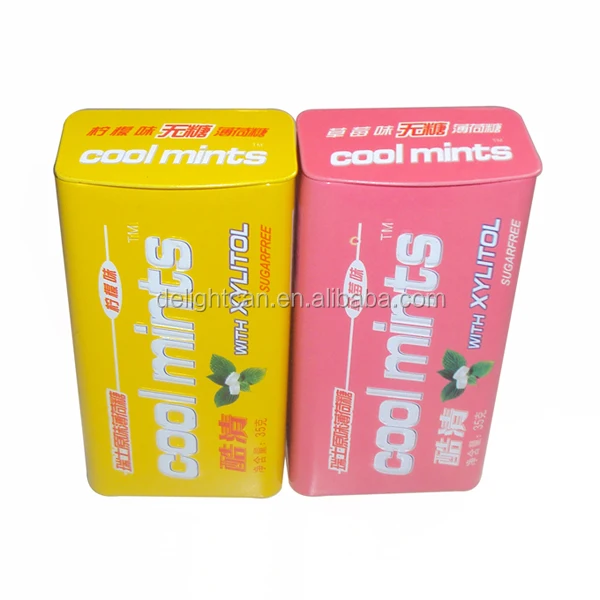 Mint Sweet Small tin metal packaging boxes
