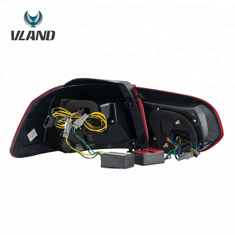 Running Sequential Indicators Emark Certification  2008-2013 Tail Lamp MK6 Red Tinted Tail Light For VW Golf 6
