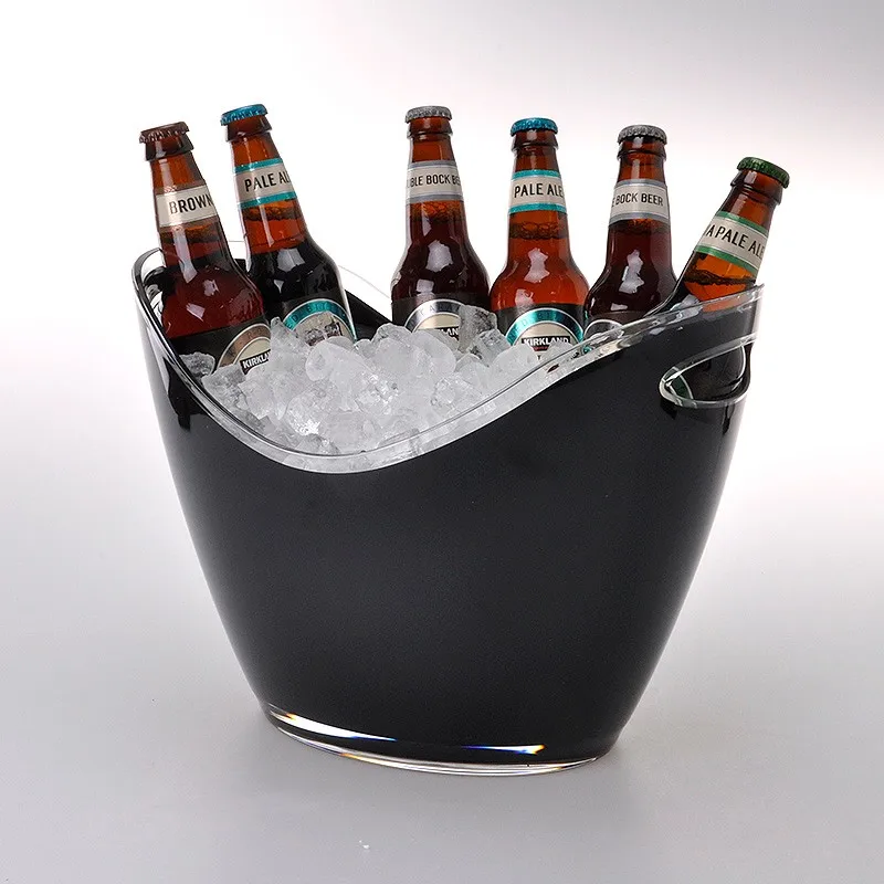 Modern Style Acrylic Ice Beer Buckets For Sale