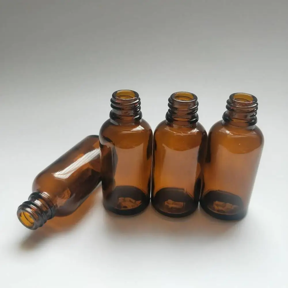 30ml Brown Amber Essential Oil Glass bottle with Plastic Separate Gropper Pipette