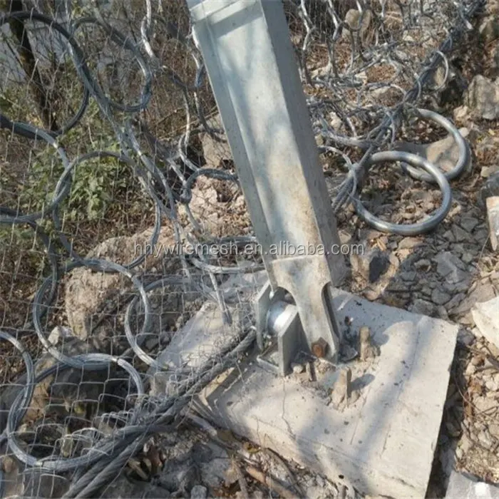 slope protection netting rockfall barrier fence wire rope net