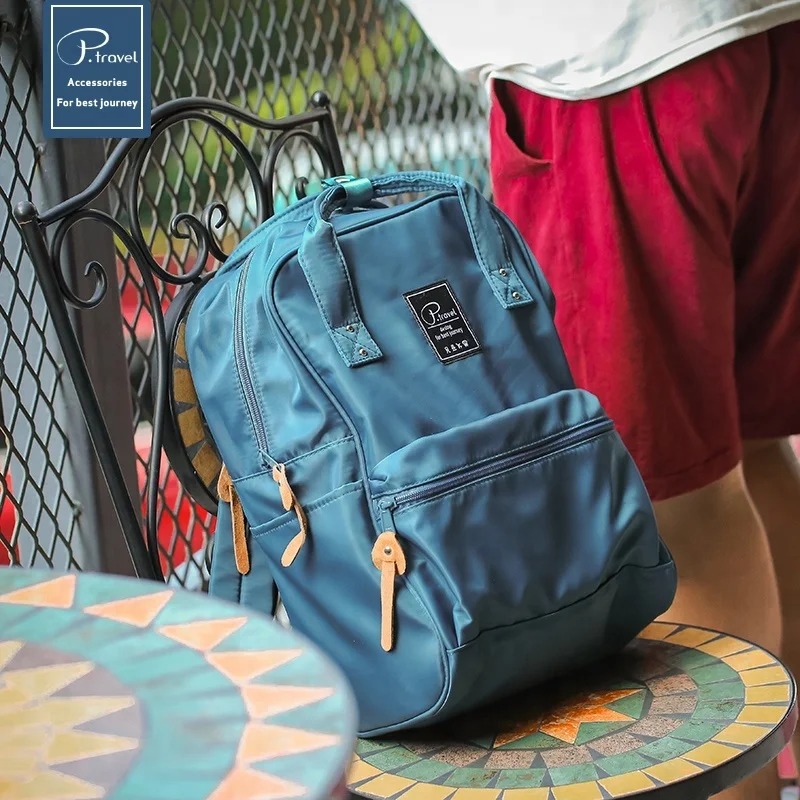 P.travel Foldable Travel Waterproof Zipper Usb Port Shoulder Bag Backpack