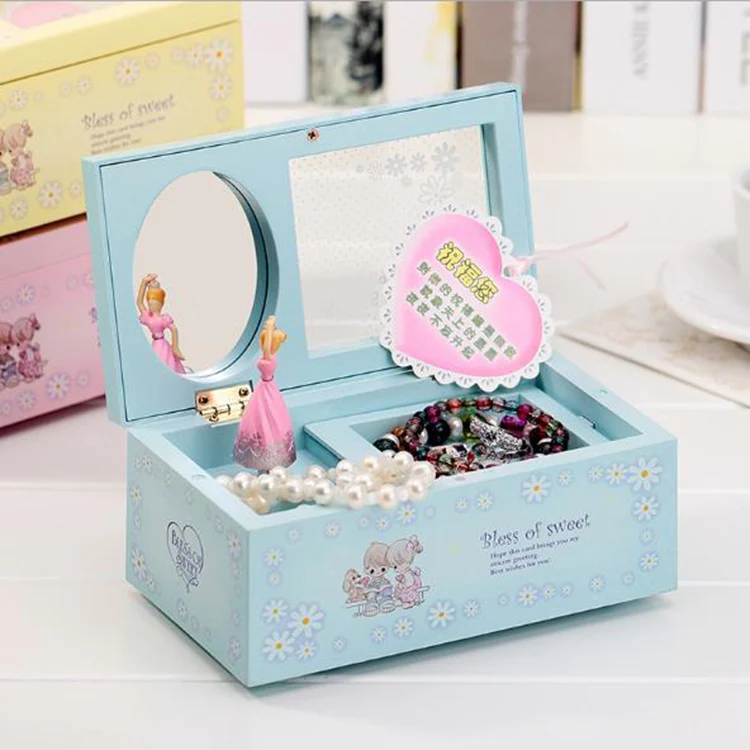 Creative Dancing Ballerina Jewelry  Music Box Happy Birthday Souvenir Gift Music Box