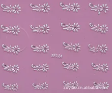 3D flower design Water Transfer Nails Art Sticker decals lady women manicure tools Nail Wraps Decals