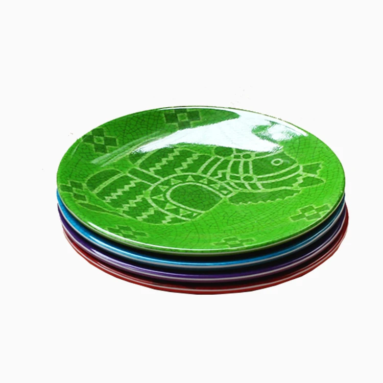 Изготовленная на заказ печатная небьющаяся посуда антиквариат тарелка для посуды