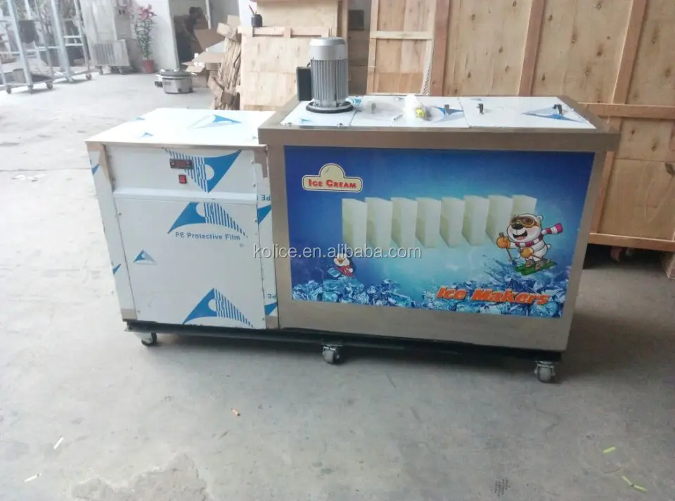 Kolice block ice making machine 500 kg per day,bullet ice tube 500 kg machine from thailand
