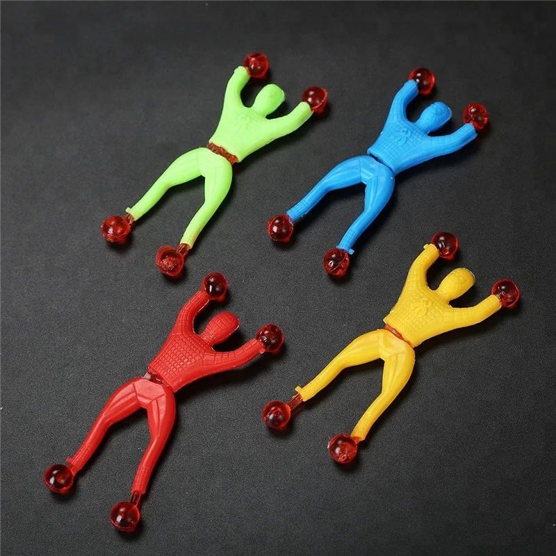 Small Sticky Man Climb On The Wall Children Toys Stick Man Bendy Toy Wall Climbing Man