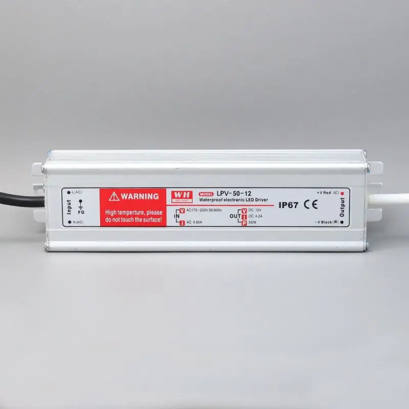 охлаёдения алюминиевого оболочки 2a импульсный блок питания 50w 24 вольт светодиодный источник питания