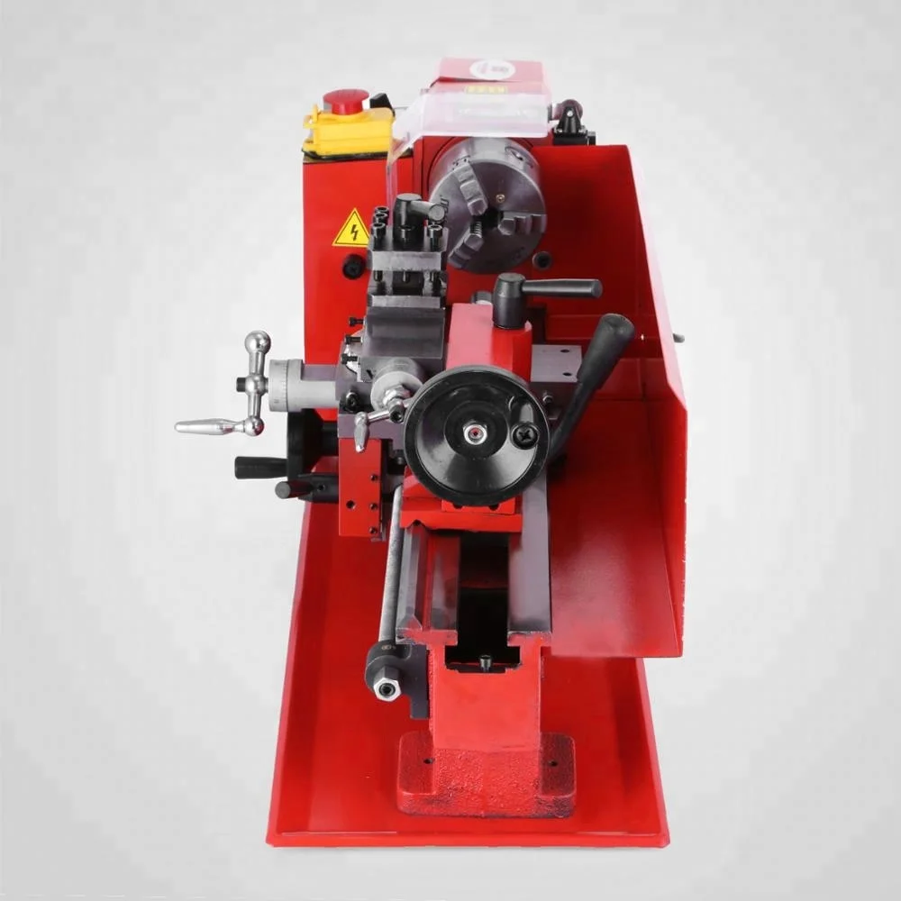 Precision Mini Metal Lathe Metalworking Woodworking DIY Processing Drilling Milling