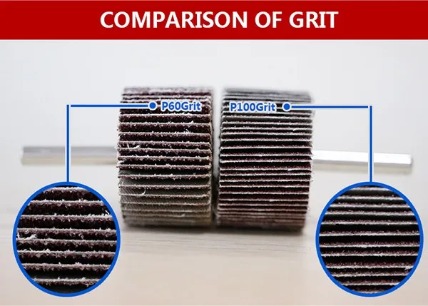 mounted Point Abrasive flap wheel with shaft of grinding wheel