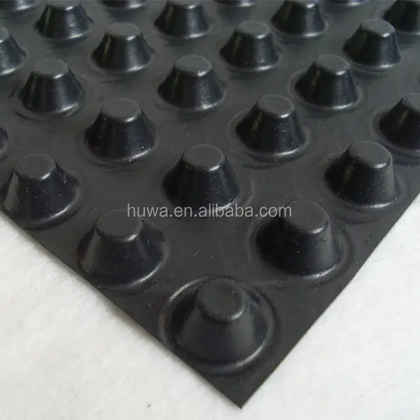 
Foundation Slab Moisture Barrier HDPE Underground Basement waterproofing membranedimple drain supplier 
