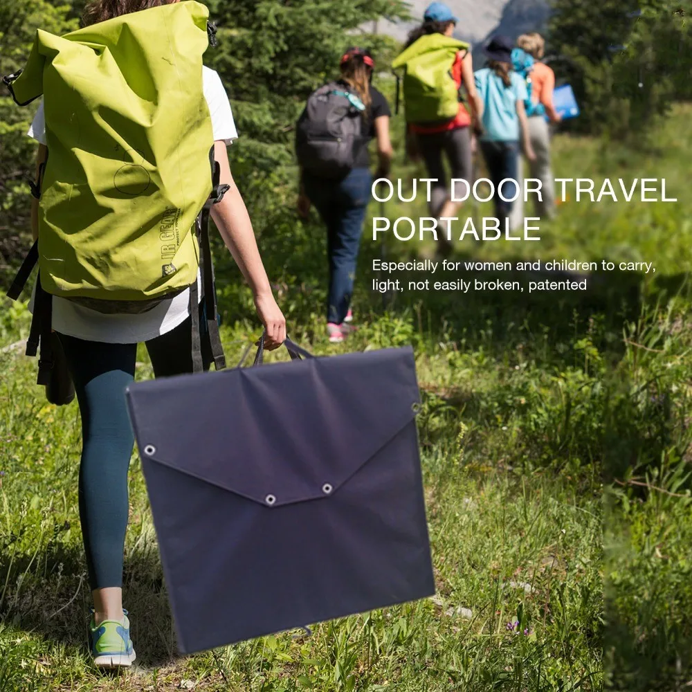 Folding Portable Solar Panel Charger for Portable Power Station and Car Battery, Solar charger kits with 20A Controller