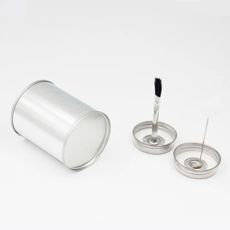 
OEM printed screw top metal round tin can 