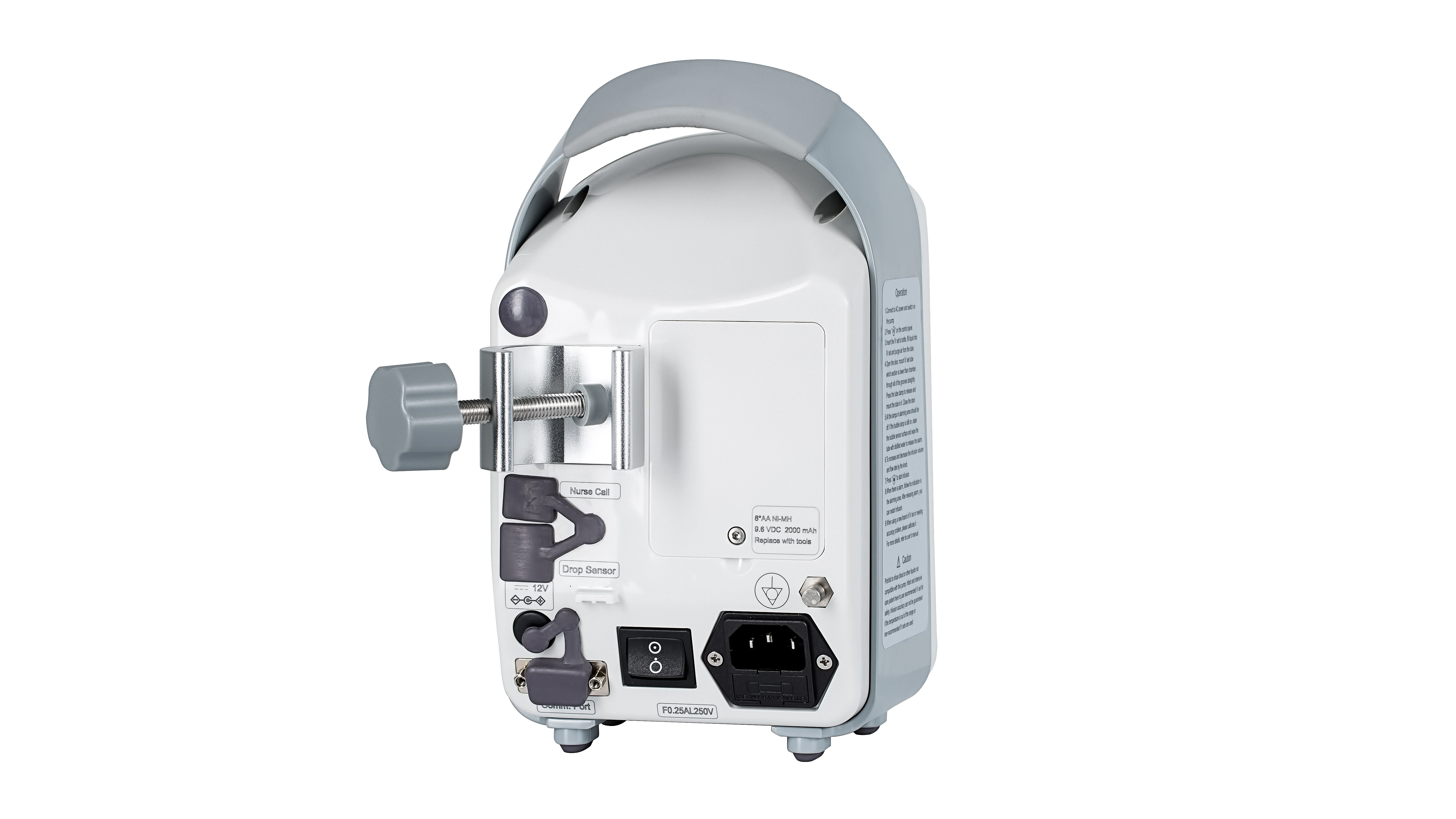
Ambulance use high quality Medical Rotary Knob Volumetric Infusion Pump with druge library and key locker CE and FSC approved 