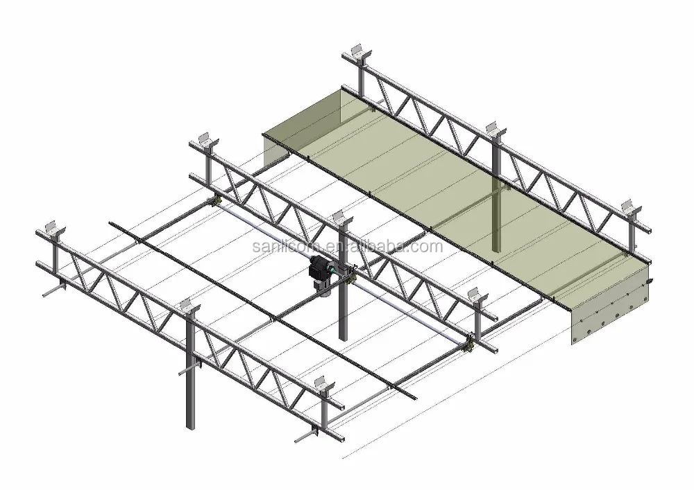 Greenhouse Style A Shading Rack & Pinion
