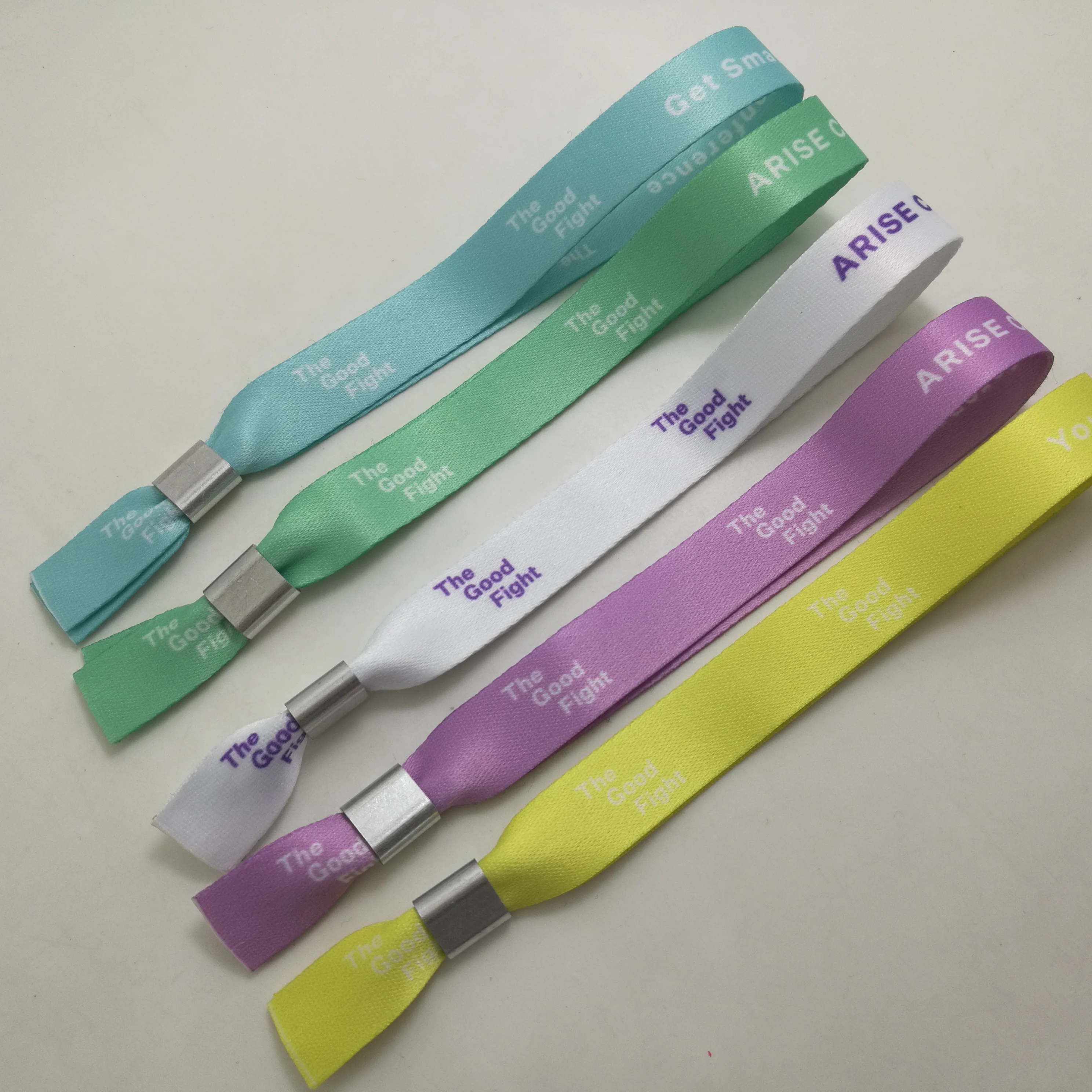 festival events  wristband  with aluminum clip  mixed colors