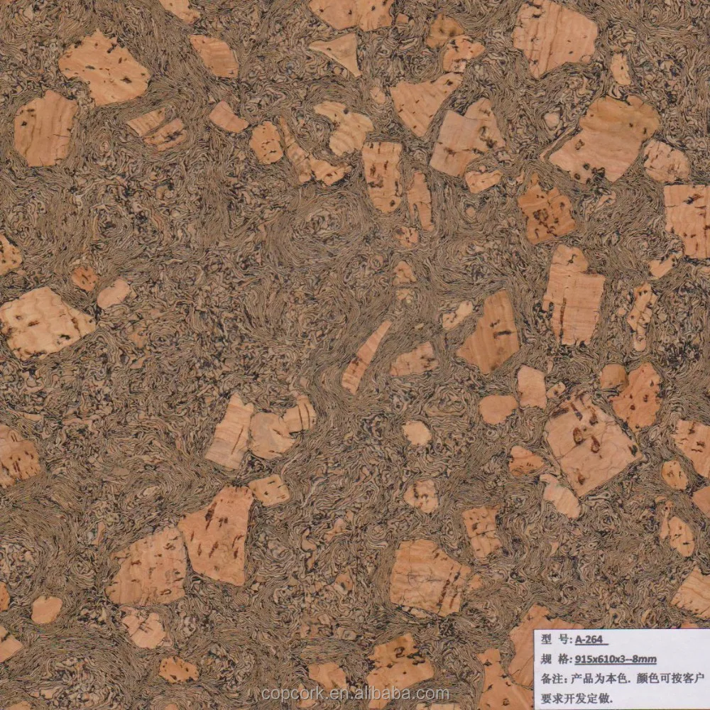 Great decoration with cork wall panels