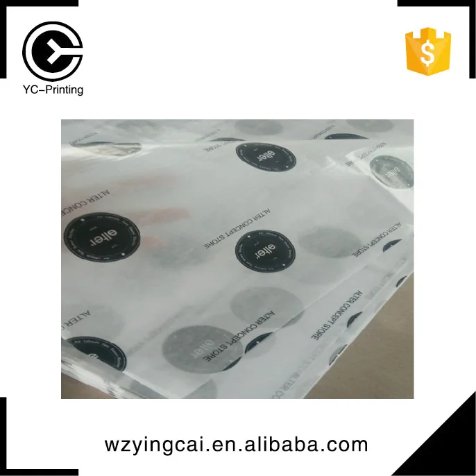 
Custom brands names high quality printed silk tissue wrapping paper with logo 