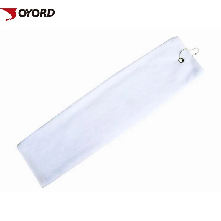 Custom Logo Plain Blank Microfibre Golf Towel For Sports Gym Two Side Suede Towels