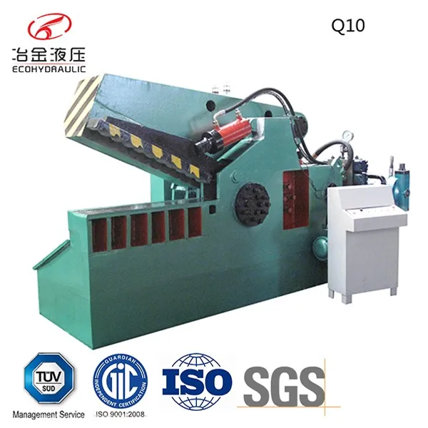 cnc hydraulic guillotine hand scrap metal alligator rebar cutting shears