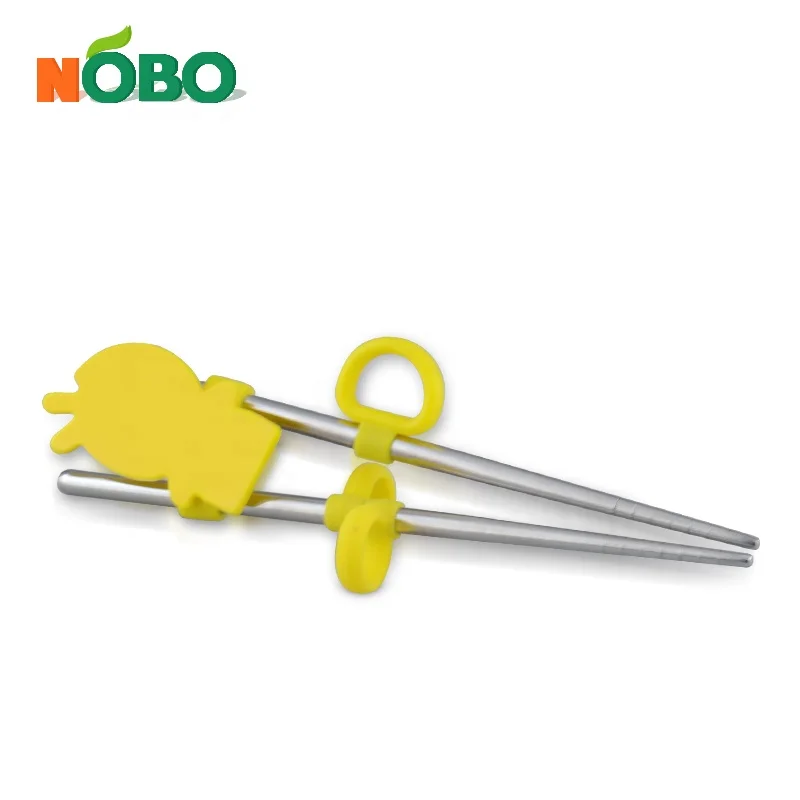Safe Comfortable Stainless steel Kid Trainer Chopstick