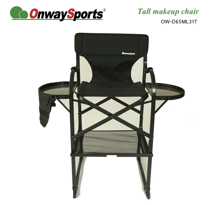 Factory price portable aluminium outdoor custom makeup artist chair