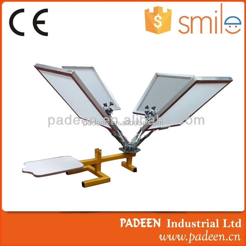 
4 color 2 station t shirt Silk Screen Printing kit DIY easy operation household tool 