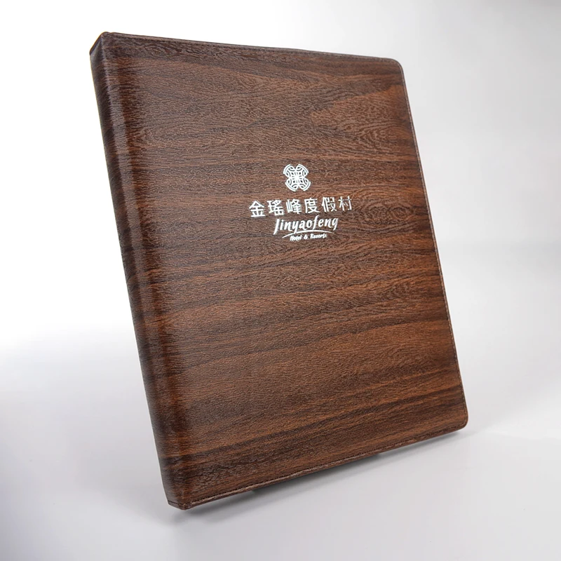 Печатная фабрика, индивидуальная Толстая папка для образцов из твердой искусственной кожи