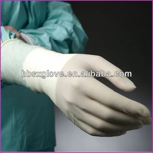 
 Стерильные латексные хирургические перчатки, одноразовые длинные порошковые  