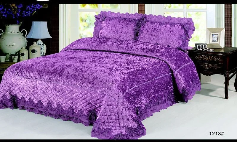 customized design bedding sets 4pcs velvet home bedding