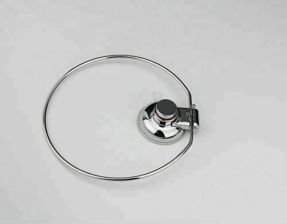 Stainless Steel Towel Ring Towel Holder Suction Cup Towel Rack Bathroom Kitchen Accessories