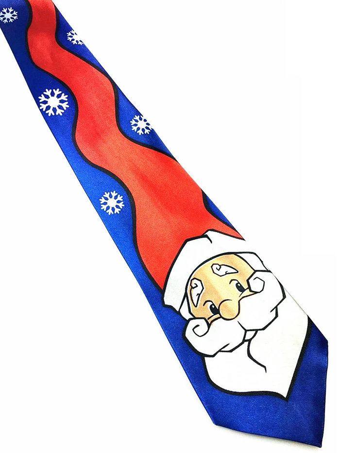 Wholesale new new year party fashion custom snowman style christmas neckties ties tie
