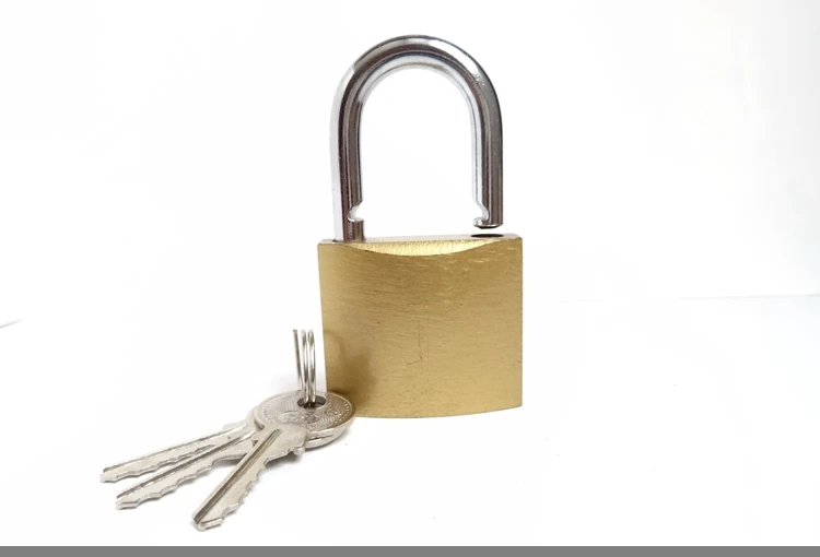 high quality imitate brass arc type padlock