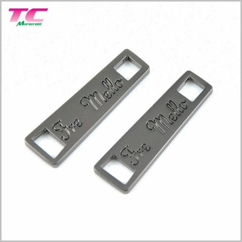 Factory Price Custom Metal Zipper Pull Charms for Brand Clothing Metal Zipper Puller