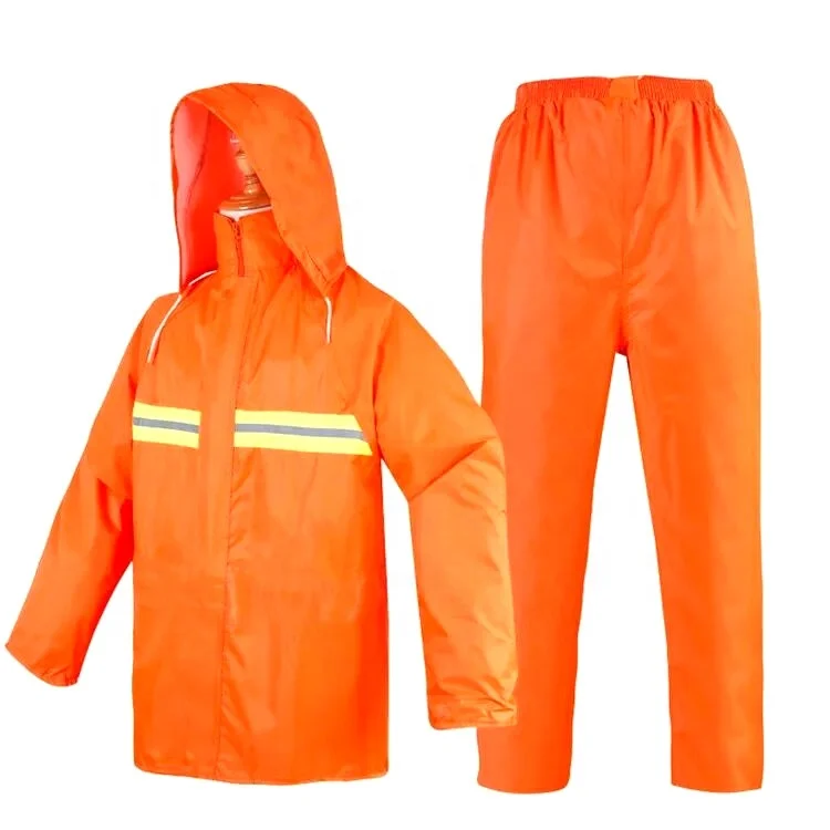 Factory price Good visibility PVC Two-piece Raincoat