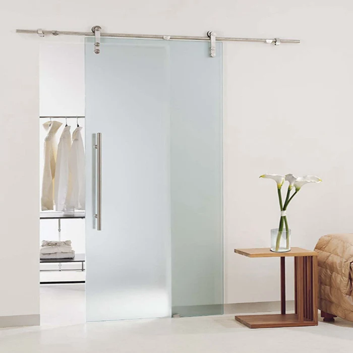 Luxury Exterior Commercial Glass Door Frameless Glass Sliding Door Hardware