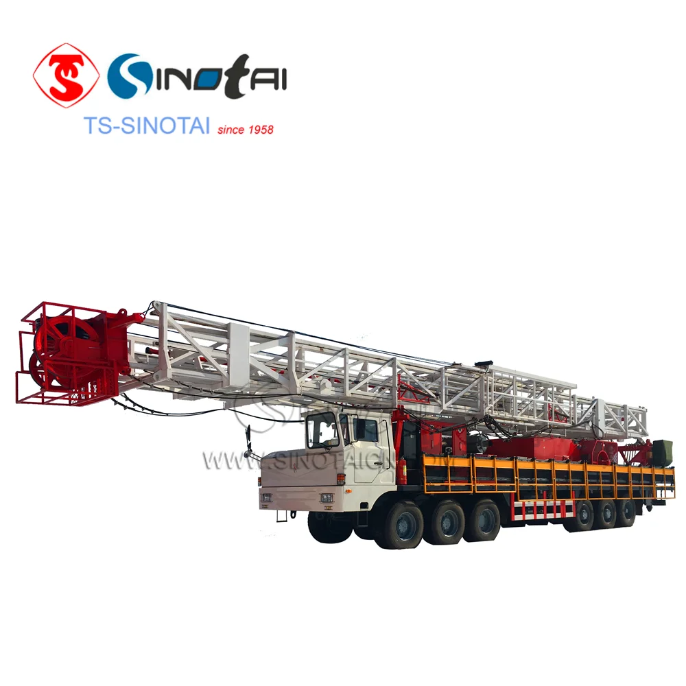 Hot sales!API oilfield double drum ZJ20 XJ650 truck-mounted drilling rig/workover rig