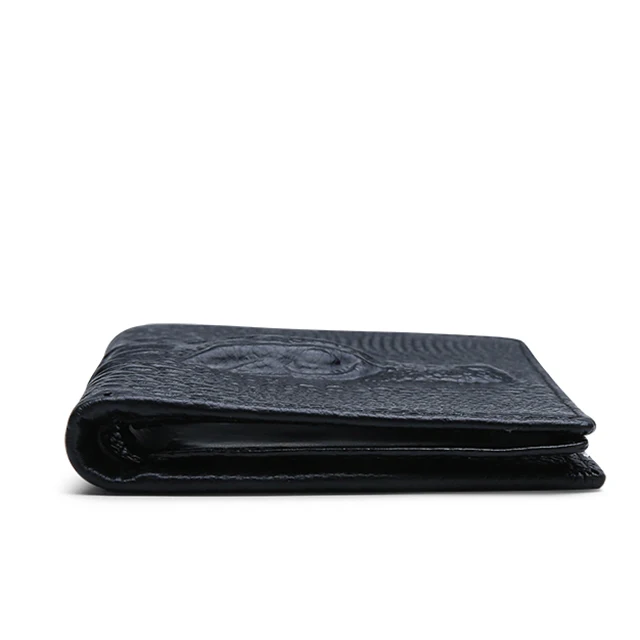 Кожаный кошелек, короткий кошелек, многофункциональная сумка Для водительских прав с крокодиловой головой, модная и повседневная сумка для карт