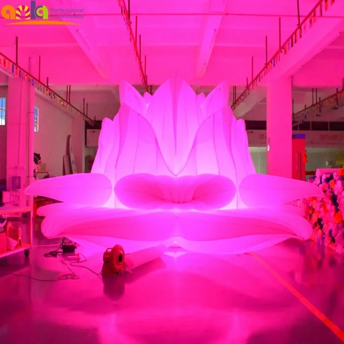 New Design Advertising Model Giant Flower Inflatable Lotus for Events on Water