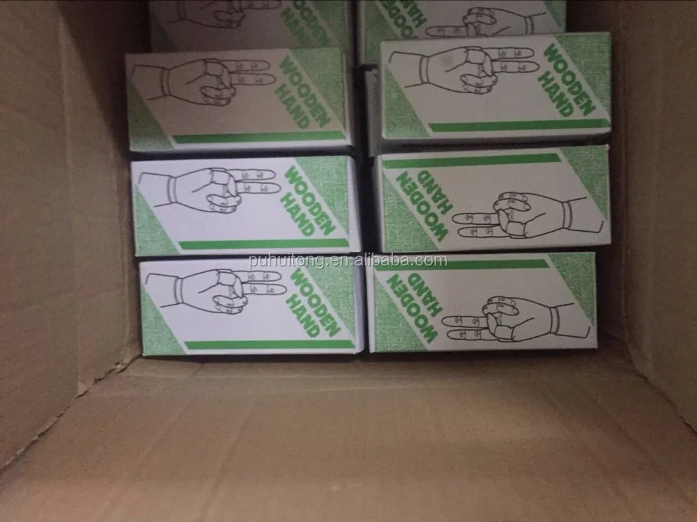 Display Wood hand with screw M10/M6