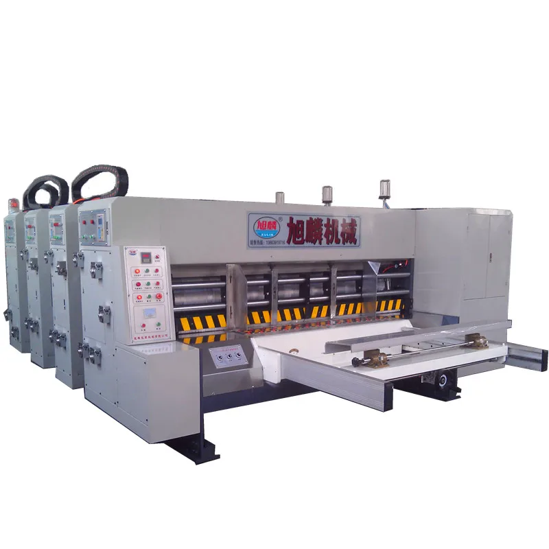 Corrugated carton box rs4 slotter machine with 3 color printing lead dage model