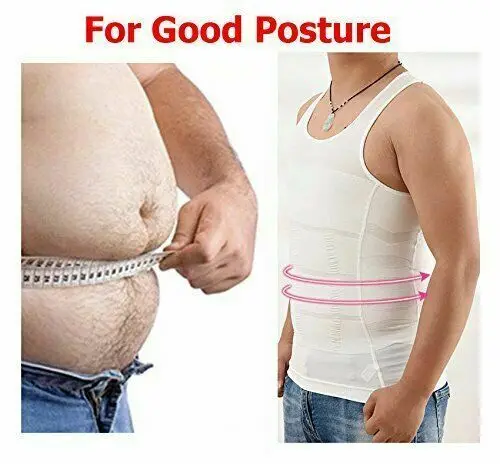 
Custom Logo Mens Black Sleeveless High Compression Tummy Slimming Shirt Body Shaper Vest 